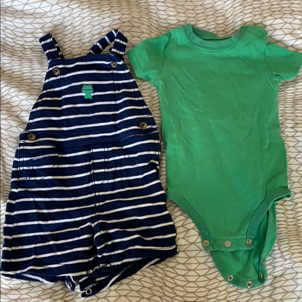 Infant boy overall shorts